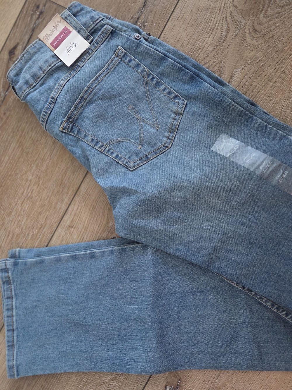 Wrangler Women's Light Blue Straight-Leg Jeans